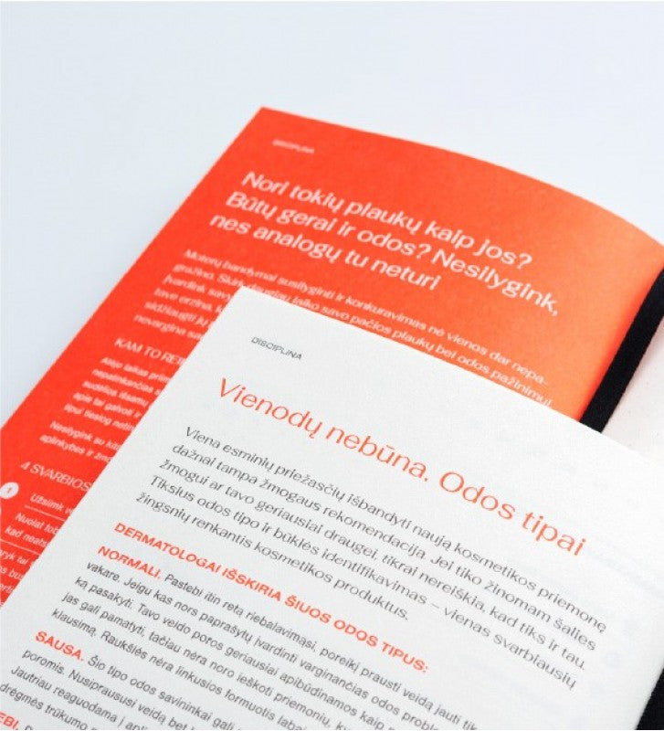 Dovana 🎁 Unikali užrašinė - grožio planuotė "DISCIPLINA"