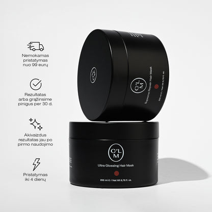 Zestaw masek do włosów regenerujących i nadających im blask