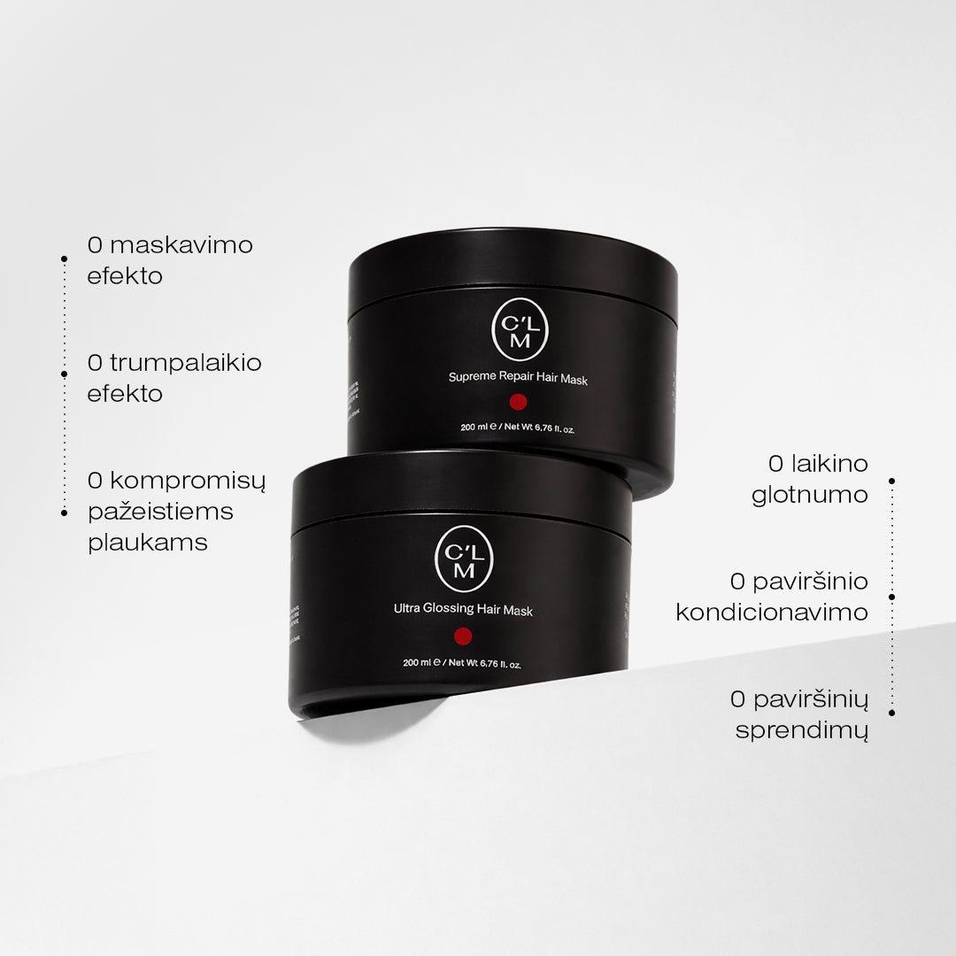 Zestaw masek do włosów regenerujących i nadających im blask