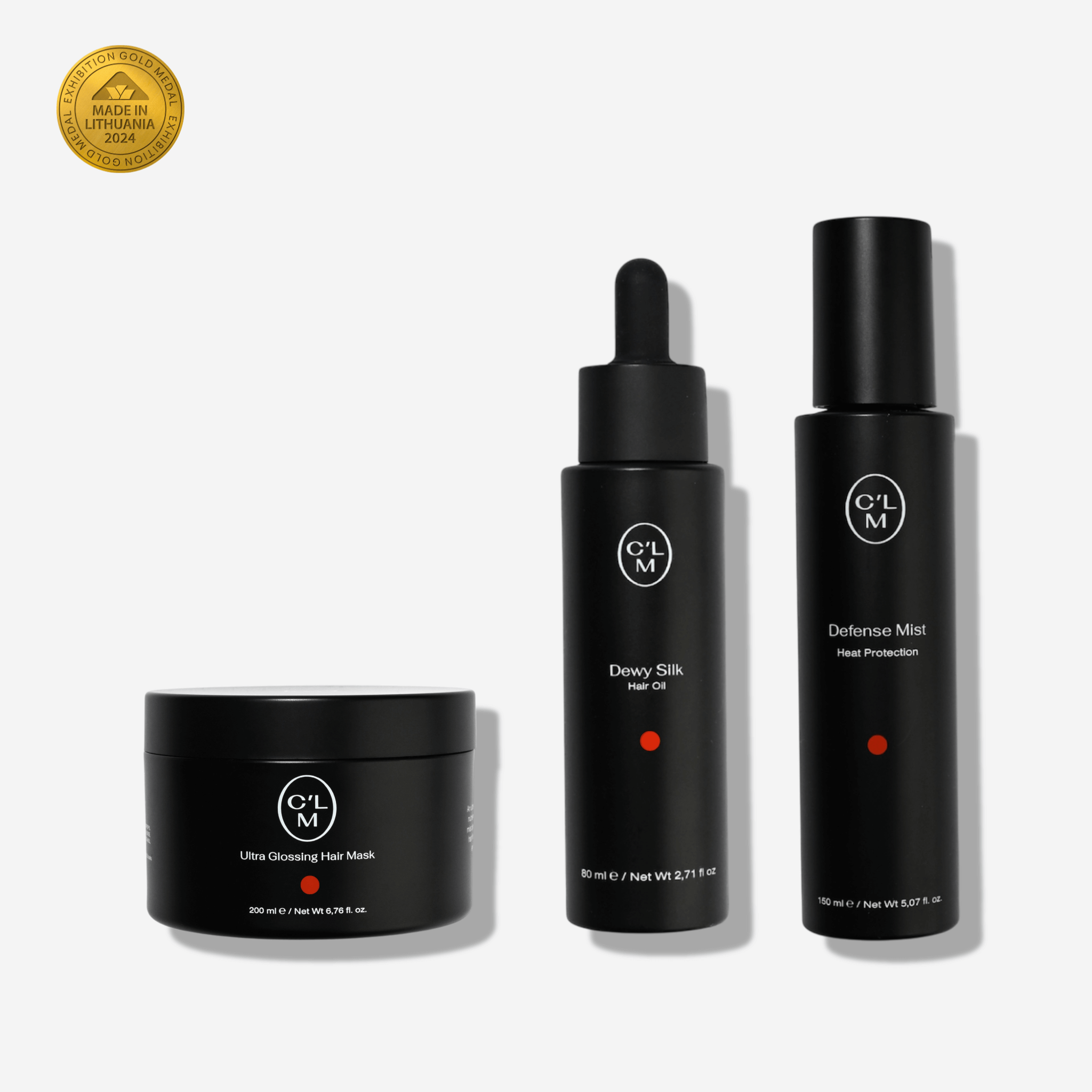 Plaukus apsaugantis nuo karščio ir žvilgesio suteikiantis rinkinys