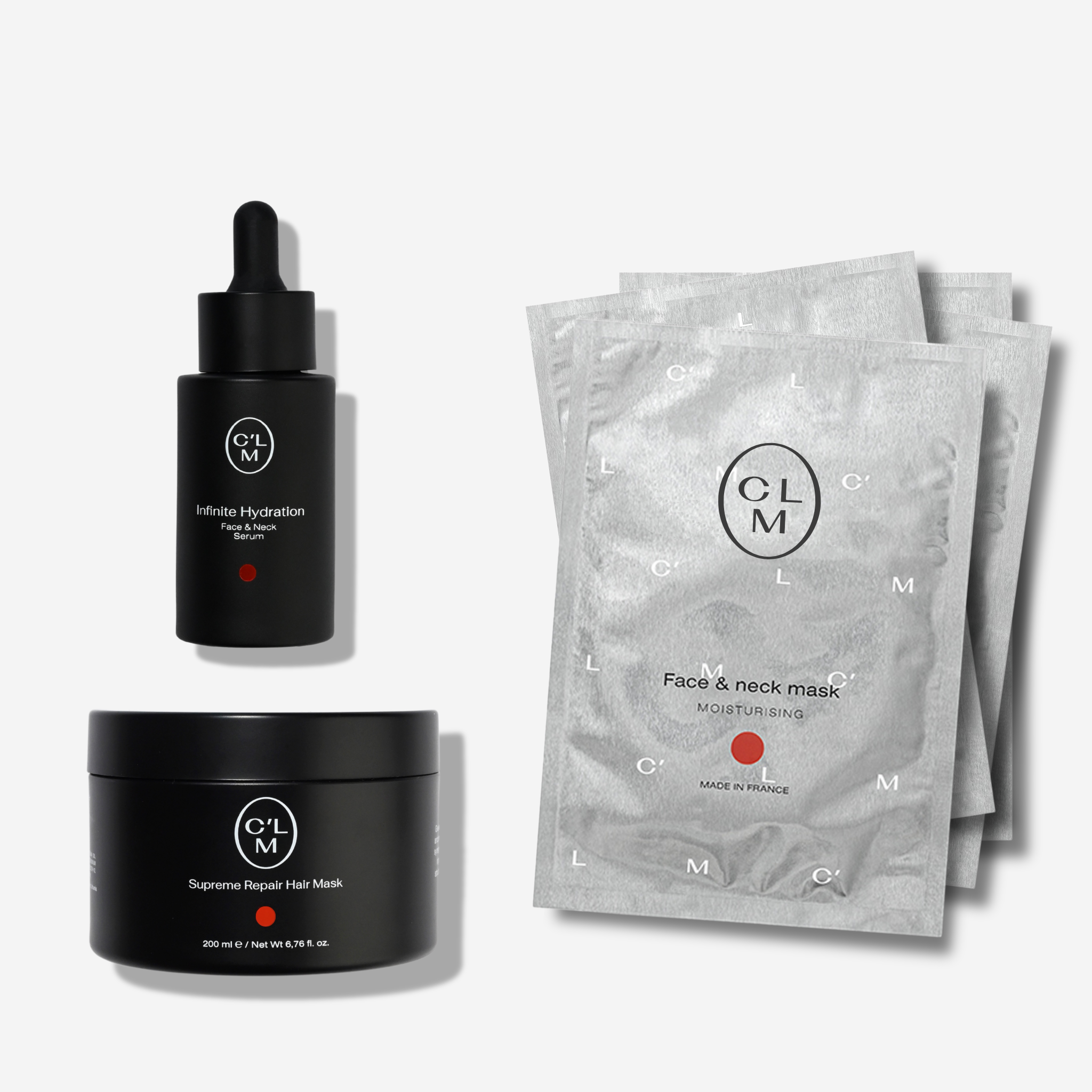 Veido drėgmės ir plaukų atstatymo rinkinys